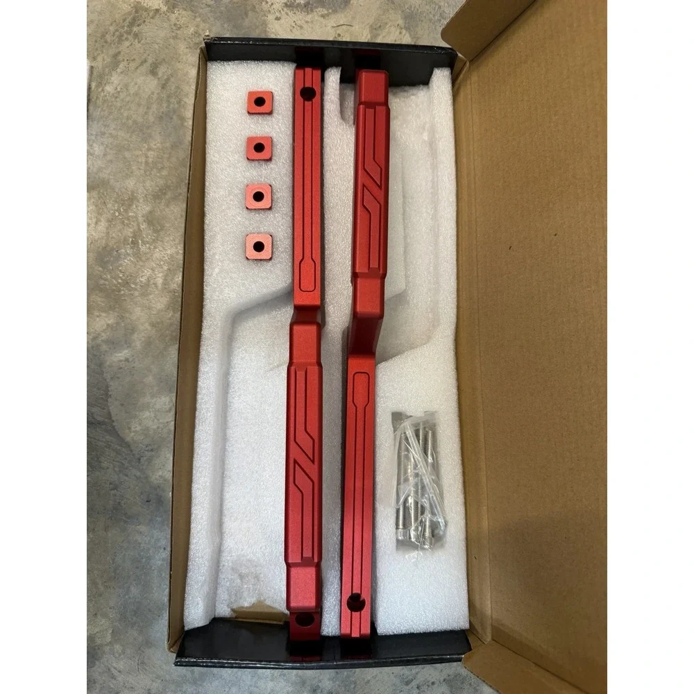 Rear Grab Handles For Ford Bronco 2021-2026 Rear Seat 4-Door Aluminum Red